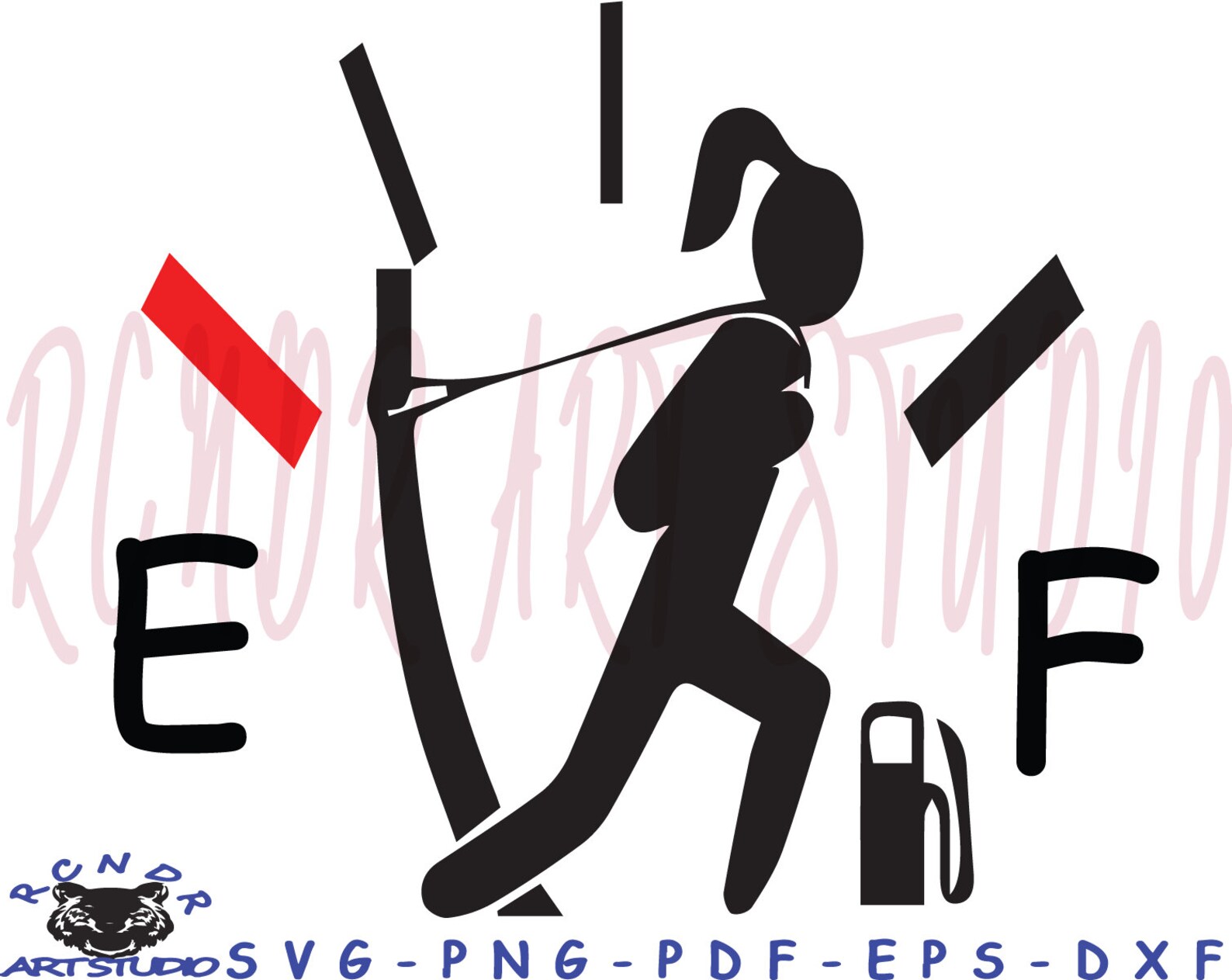 Gas Gauge Svg Long hair Empty Gas Svg Funny Svgfuel Svg Etsy