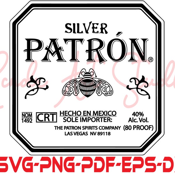 Silver Patron SVG, Soy El Patron SVG, Hecho Un Cabron SVG, Spanish Svg, Tequila Svg, Vector, Png, Patron Cupcake Toppers, Soy La Patrona Svg