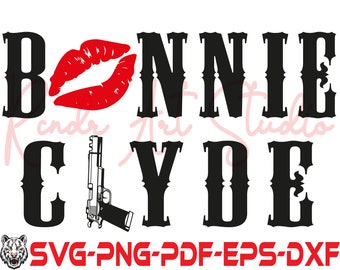 Bonnie and Clyde svg, Bonnie & Clyde svg, Couple shirts svg, Matching shirts svg, His and Hers svg, Mr and Mrs svg, Valentine's Day svg