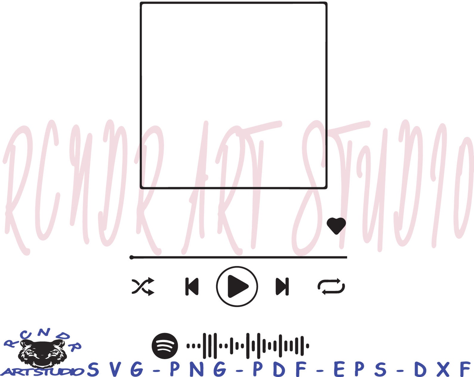 Spotify Cricut Template Spotify Cricut Template