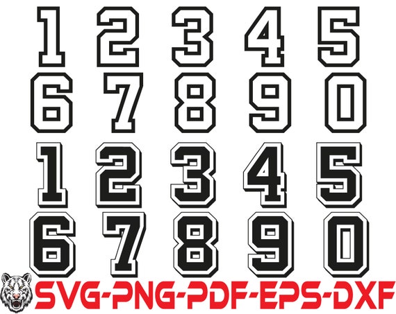 Iron-On Heatpress Bold Font Blue Number Football Baseball Sports Kids T-Shirt EB