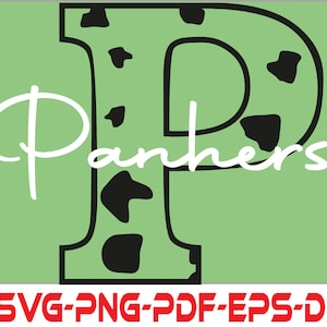 Panthers Svg, Panthers Mascot Leopard Svg, Game Day Svg, Digital Silhouette Cut File, Instant Download,svg for shirt svg for cricut