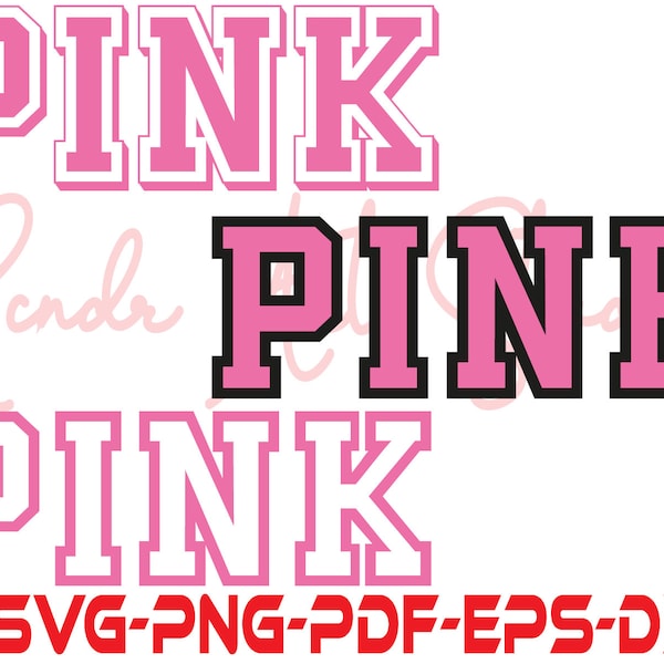 Vs Pink, Pink SVG Bundle, Love Pink Clip Art Bundle, Love Pink, Pink Nation, Love Pink Dog, svg, svg, png, dxf, eps