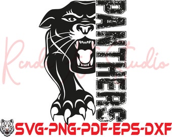 Panthers SVG, Panthers png, Black Panther SVG, Panthers, Panther Silhouette SVG, Claws svg, Svg For Shirt Cricut Cut Files , Silhouette