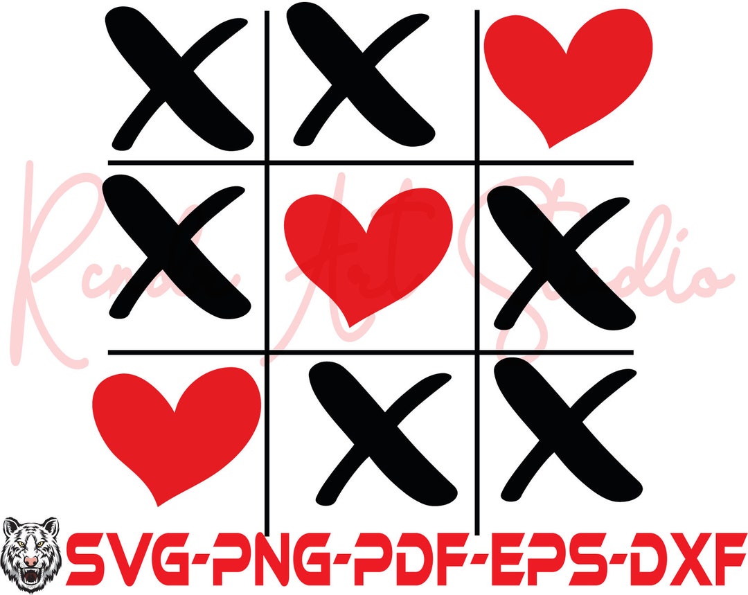 Tic Tac Toe Game Svg,valentines Shirt Svg Files for Cricut, Png ...