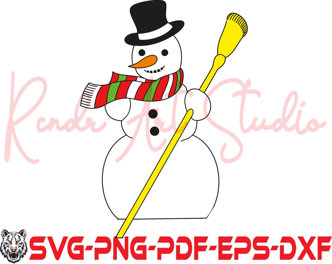Snowman Svg Files for Cricut, Christmas Svg Files Hand Drawn, Snowman ...