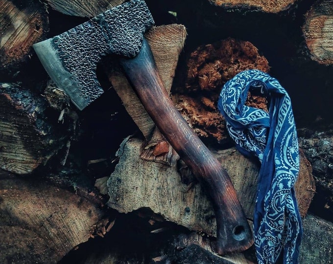 Handmade blacksmith  bushcraft  survival useful bruk hatchet camper axe