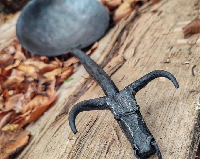 Blacksmith Handmade Camping Pans with Animal Figure Handles