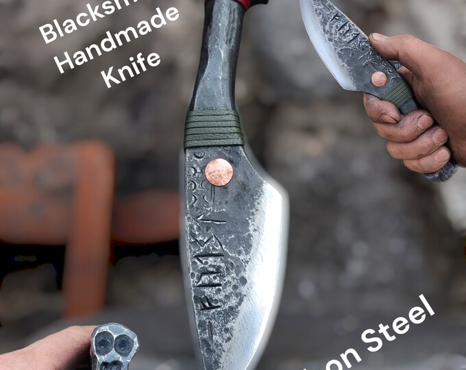 Forged in Fire: A Blacksmith’s Carbon Steel Masterpiece for Blade lovers , Collectors & Bushcrafters