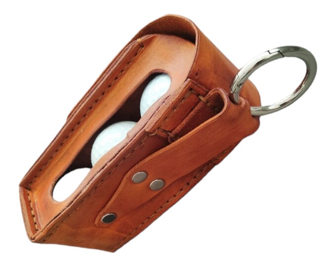 Genuie Leather golf ball bag