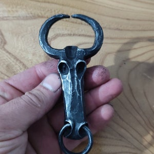 Handmade blacksmith cow shaped bottle opener