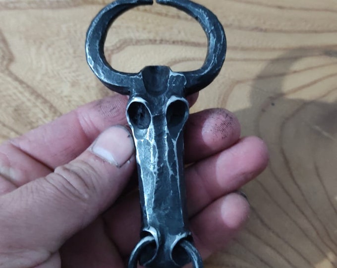 Handmade blacksmith cow shaped bottle opener