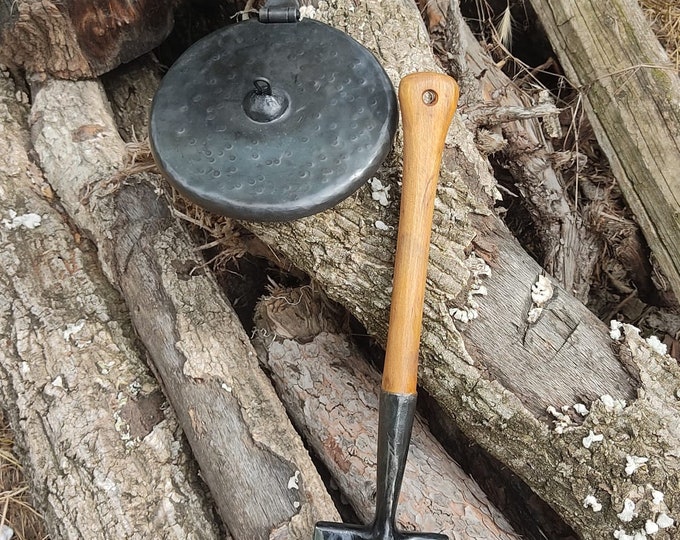 primitive pan and survival shovel set handmade handforged blacksmith