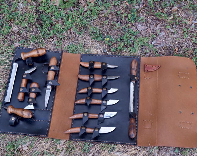 Wood carving tool forged carving knives set