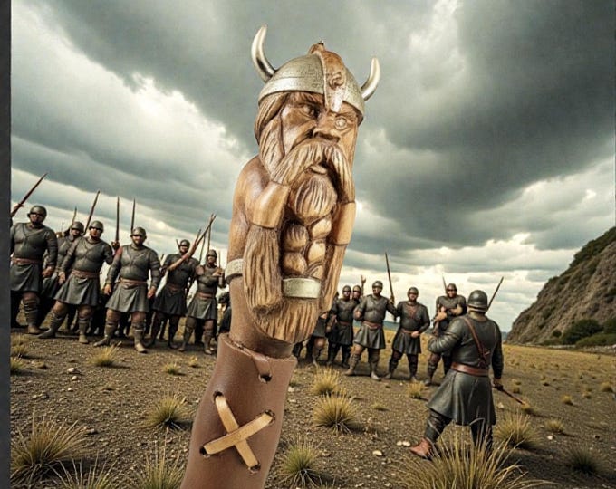 Hand Carved Viking Axe: Ragnar Collector's Edition