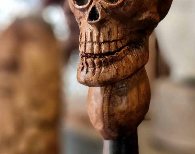Enchanting Wooden Carved Walking Sticks for Nature's Journey