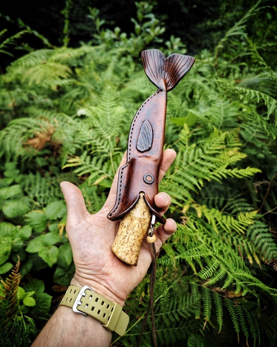 Pukko Neck Knife With A Fish-shaped Sheath Hand Forged Blacksmith -   Canada
