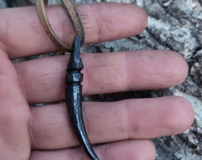 Steel Handcrafted Necklaces with Wolf Tooth Figures: The Secret of Luck and Happiness Lies in Ancient Techniques