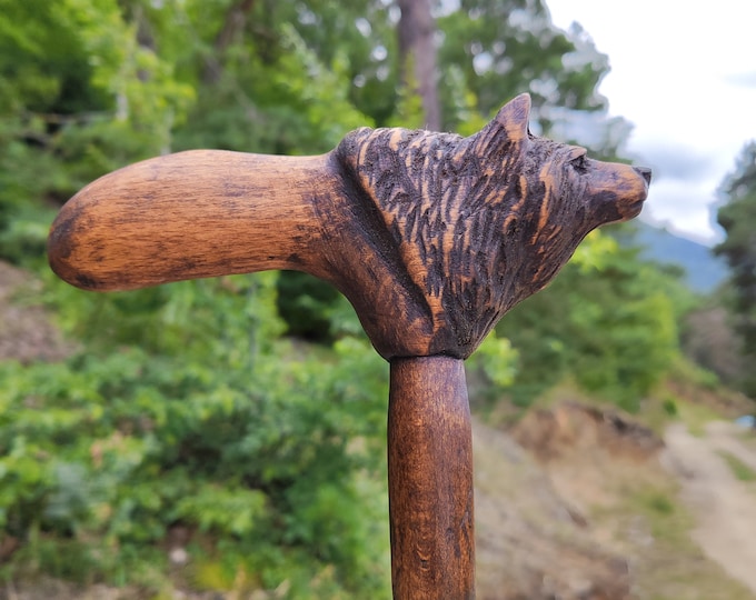 Enchanting Wooden Carved Bushcraft Walking Sticks Baton for Nature's Journey