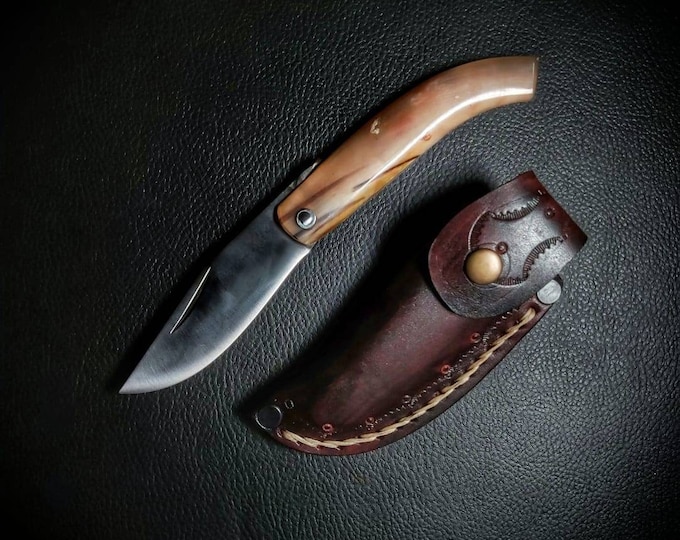 Blacksmith  handmade albanian shipman knife otantic