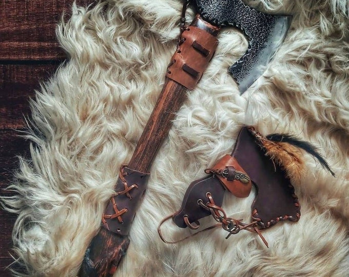 Hand Carved Viking Axe: Ragnar Collector's Edition