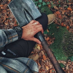 Bushcraft Handmade Blacksmith Forged Survival Shovel With - Etsy