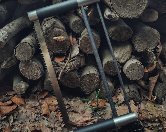 Bushcraft handmade bowsaw bucksaw ash folding