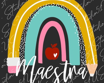 Maestra PNG digital File