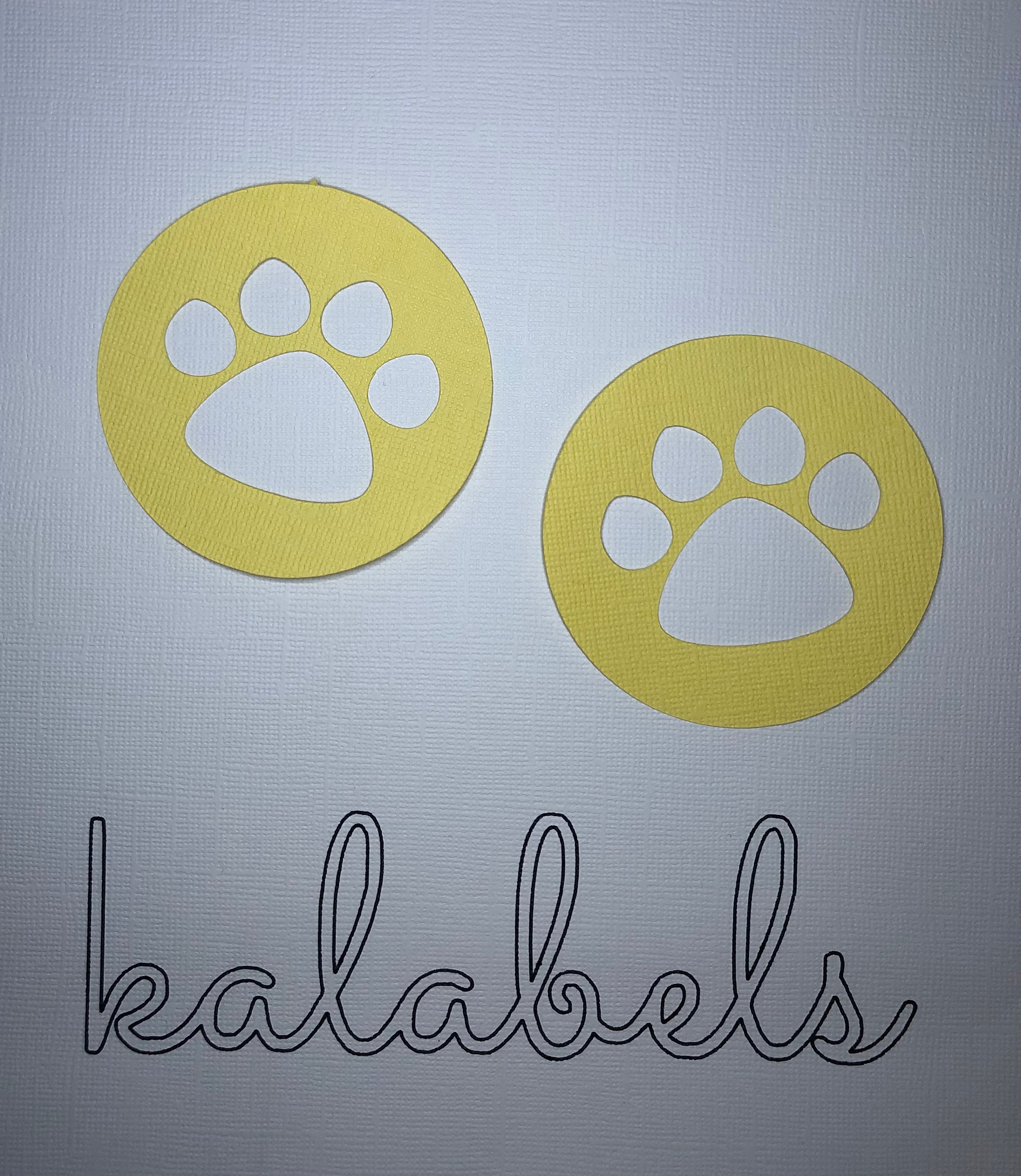 easter bunny footprint stencil pair rabbit pawprint kids