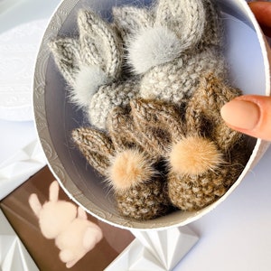 Cute fluffy baby bunny boots made of merino wool