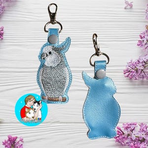Cockatiel Embroidered Keychain | Cockatiel keychain | Parrot Keychain | Parrot | Keychain | Key fob