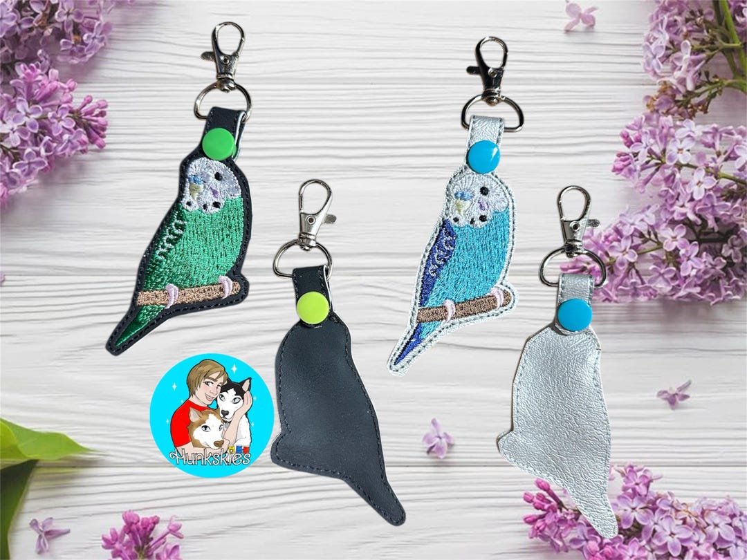 Budgie keychain crochet pattern PDF in English Amigurumi bud | Inspire Uplift