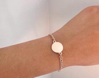 Circle Rose Gold Bracelet