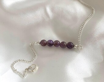 Amethyst/Silver Bracelet