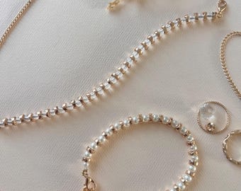 Gold Accent Beaded Bracelet