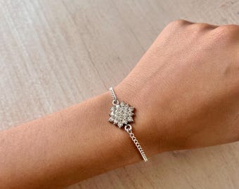 Silver Snowflake Bracelet