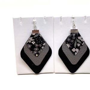 Lightweight Faux Leather Earrings