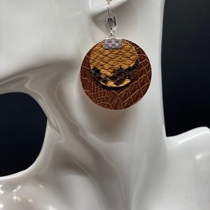 Lightweight Faux Leather Earrings