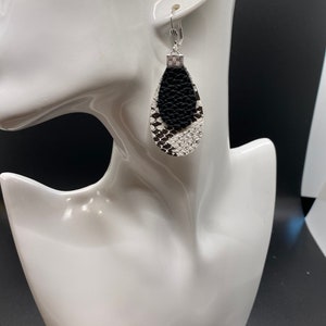 Lightweight Faux Leather Earrings