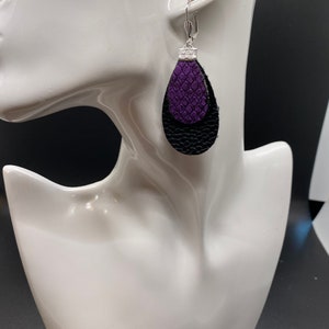 Lightweight Faux Leather Earrings