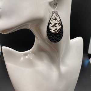 Lightweight Faux Leather Earrings