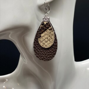 Lightweight Faux Leather Earrings