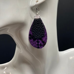 Lightweight Faux Leather Earrings