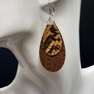 Lightweight Faux Leather Earrings