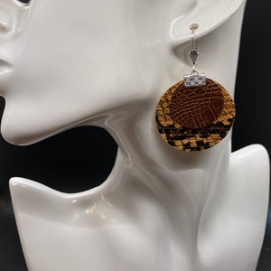 Lightweight Faux Leather Earrings