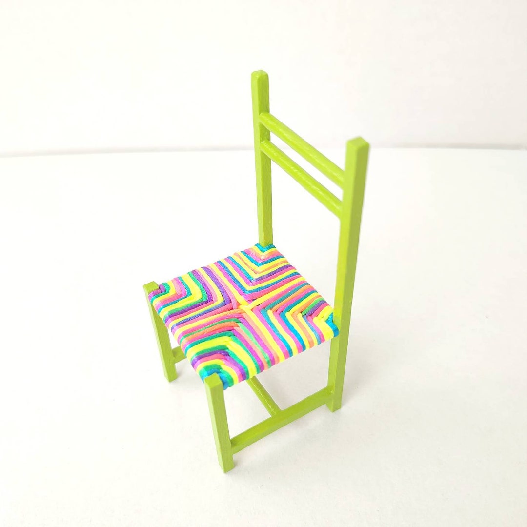 112 Scale Dollhouse Chair. Artisan Dollhouse Furniture. Etsy