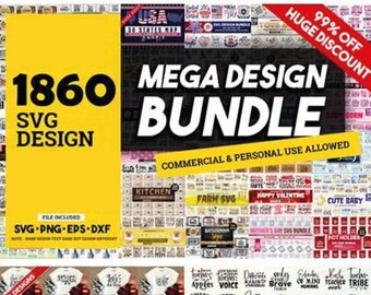 1860 Typeface Ultimate SVG Bundle 1860+ font svg bundle, svg files for cricut, svg ...