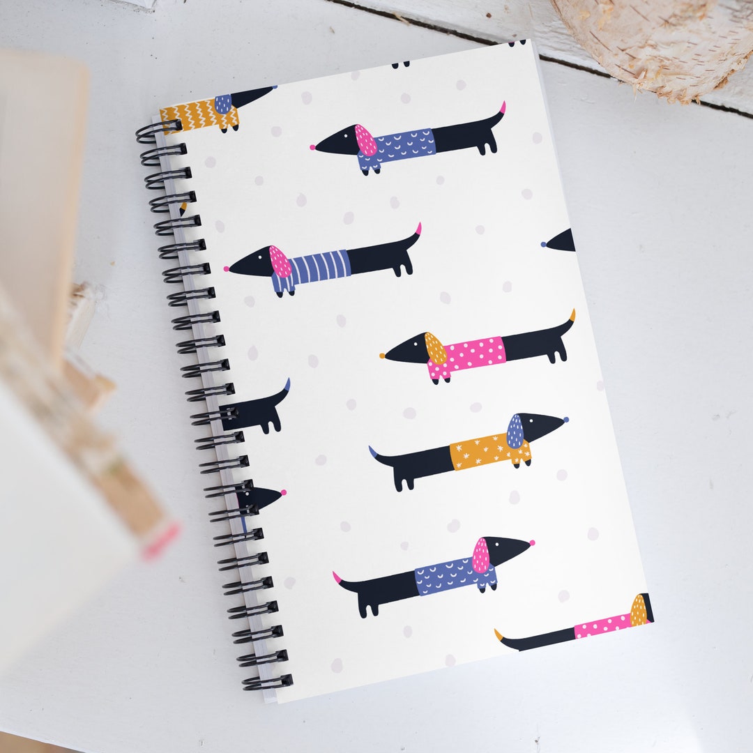 Dachshund Notebook Dog Notebook Dachshund Journal Dog Journal Spiral Notebook Dog Lover Gift 5.5
