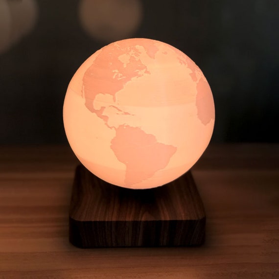 Floating earth lamp Levitating earth Light Lamps for Etsy