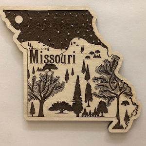 Missouri Christmas Ornament, Missouri Ornament, Missouri Gifts, Missouri Art, Missouri,  Missouri Christmas, Missouri Gift Ideas